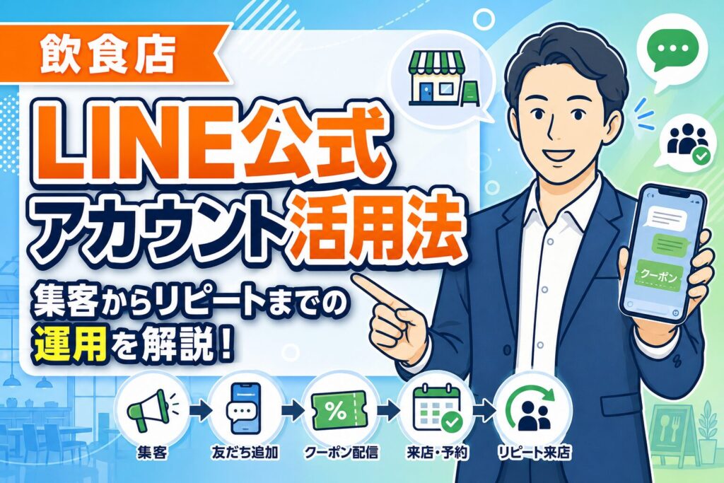 【初心者向け】飲食店のLINE公式アカウント活用法