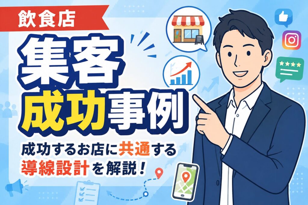 【事例で解説】飲食店の集客成功事例に共通する導線設計
