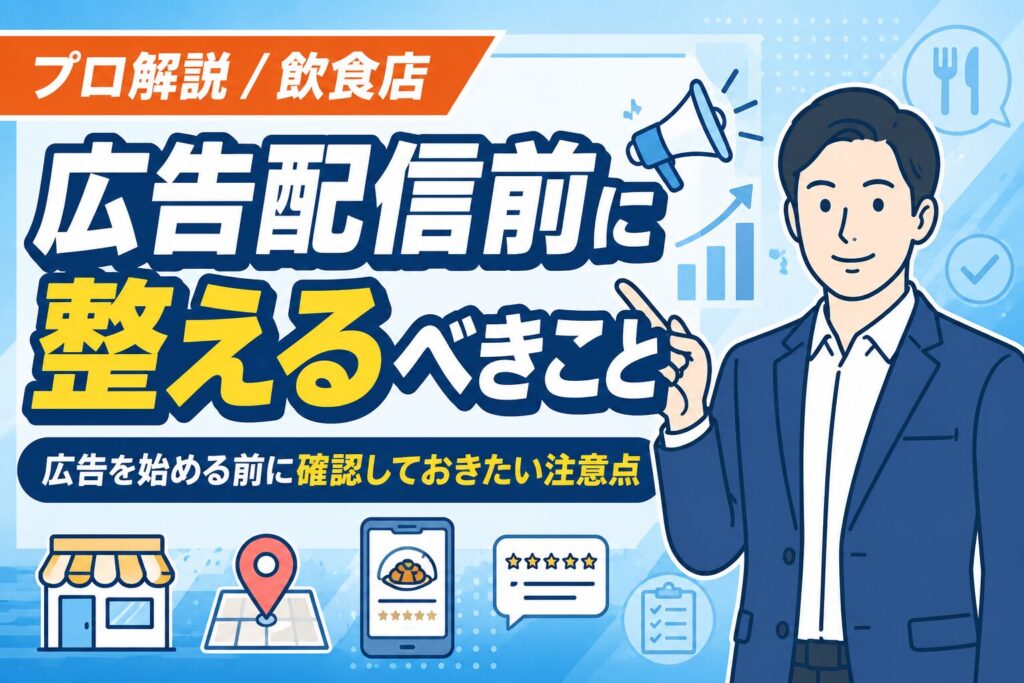 【プロ解説】飲食店の集客で広告配信前に整えるべきこと