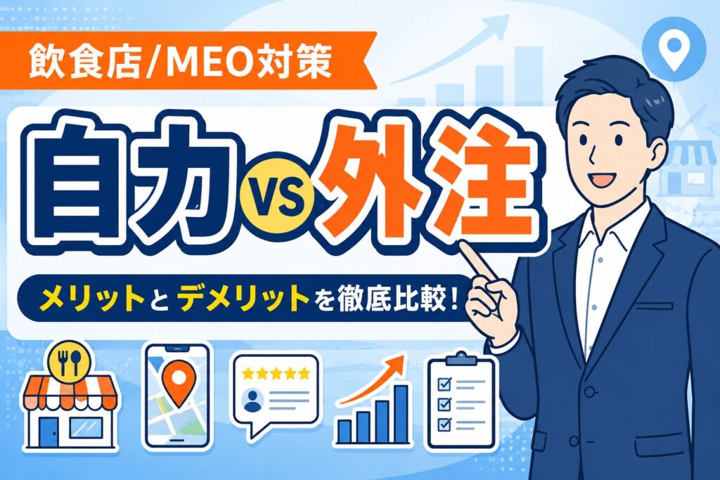 【比較】飲食店のMEO対策は自分でやる？外注する？