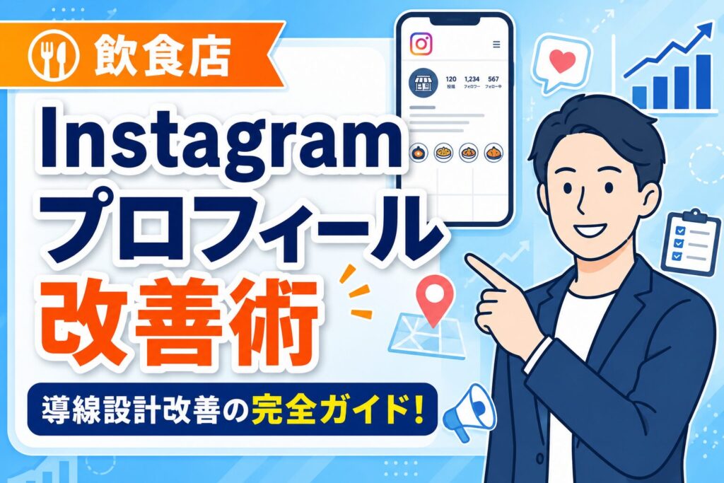 【完全ガイド】飲食店のInstagramプロフィール改善術｜来店・予約につながる設計方法
