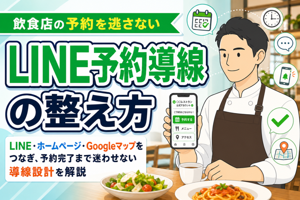 【プロ解説】飲食店のLINE予約導線を整えるポイント