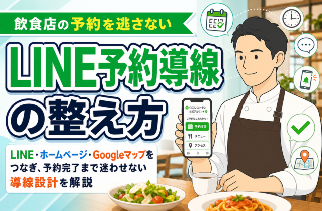 【プロ解説】飲食店のLINE予約導線を整えるポイント