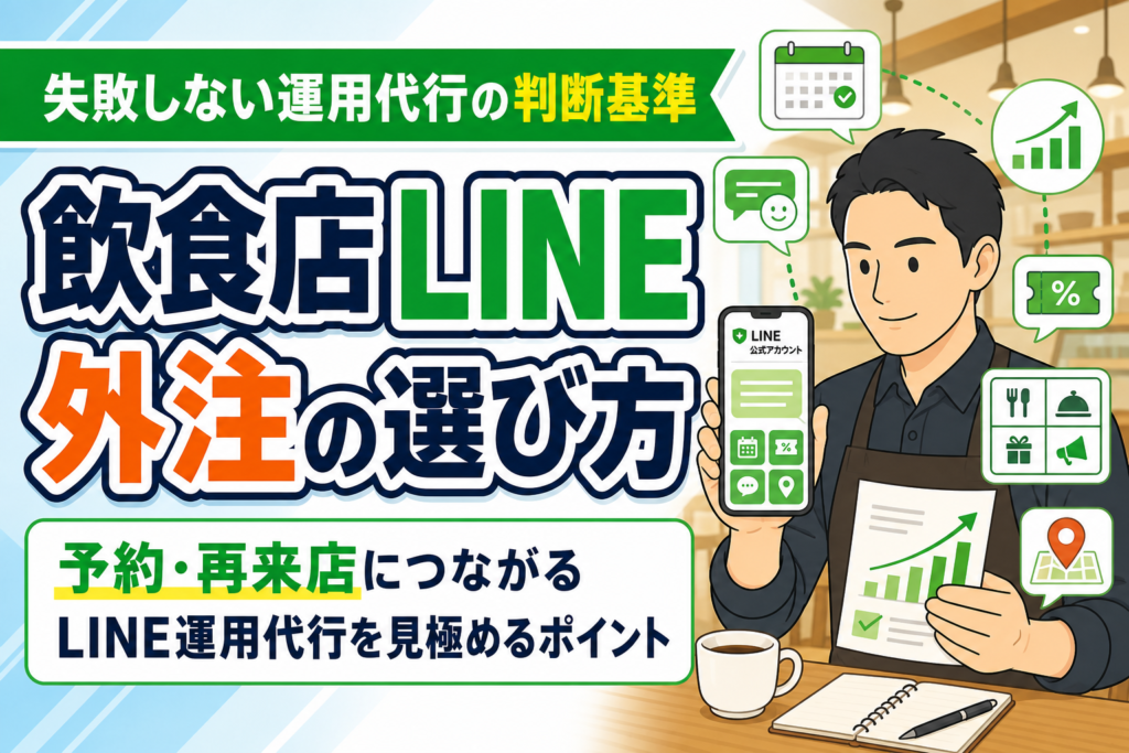 【失敗しない】飲食店のLINE運用代行を選ぶポイント