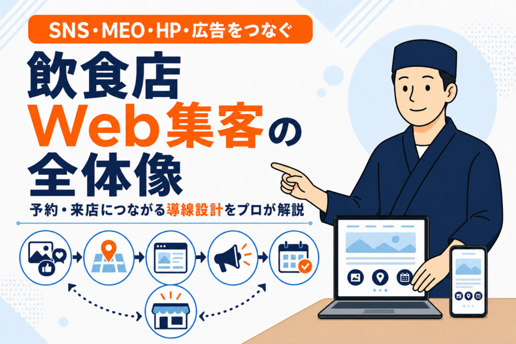 【保存版】飲食店のWeb集客とは?全体像をプロが解説