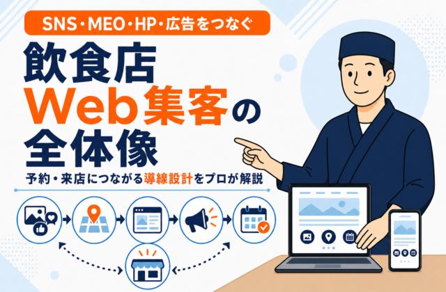 【保存版】飲食店のWeb集客とは？全体像をプロが解説