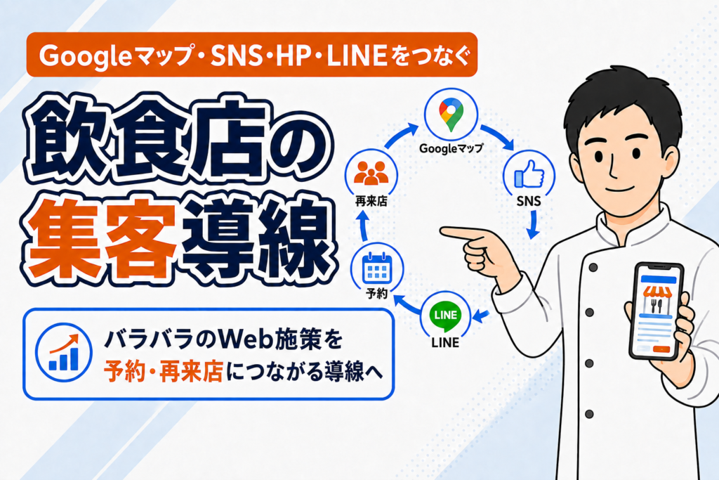 【完全ガイド】飲食店の集客導線を整える方法
