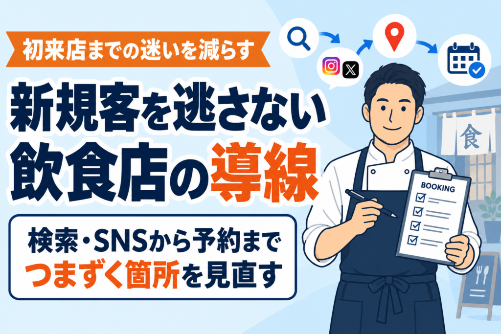 【プロ解説】飲食店の新規客獲得で見直すべき集客導線
