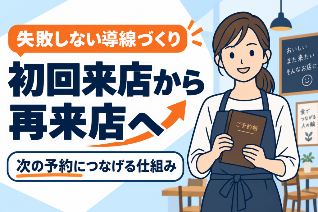 【失敗しない】飲食店の初回来店から再来店までの導線