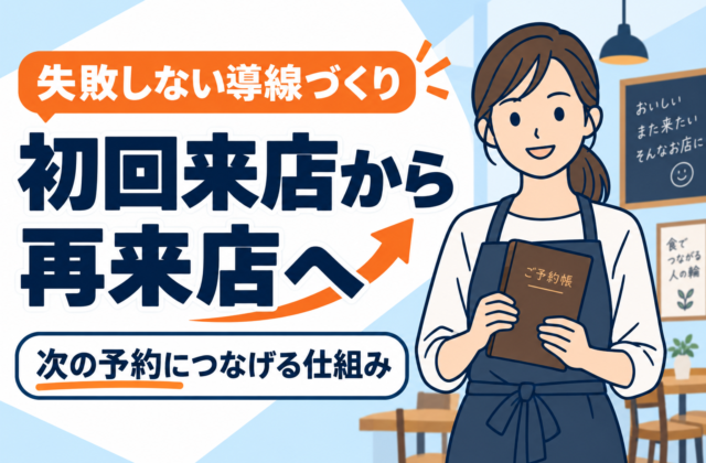 【失敗しない】飲食店の初回来店から再来店までの導線