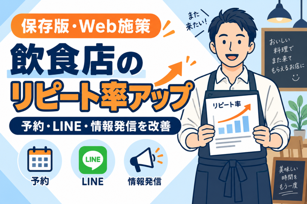 【保存版】飲食店のリピート率を上げるWeb施策