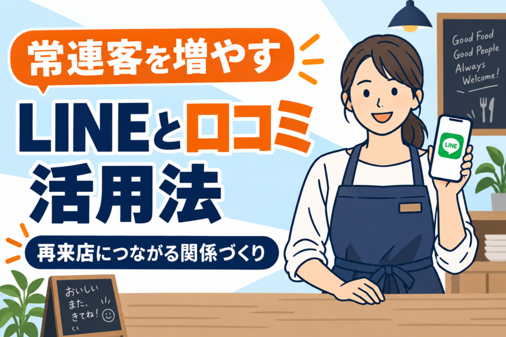 【プロ解説】飲食店の常連客を増やすLINEと口コミ活用