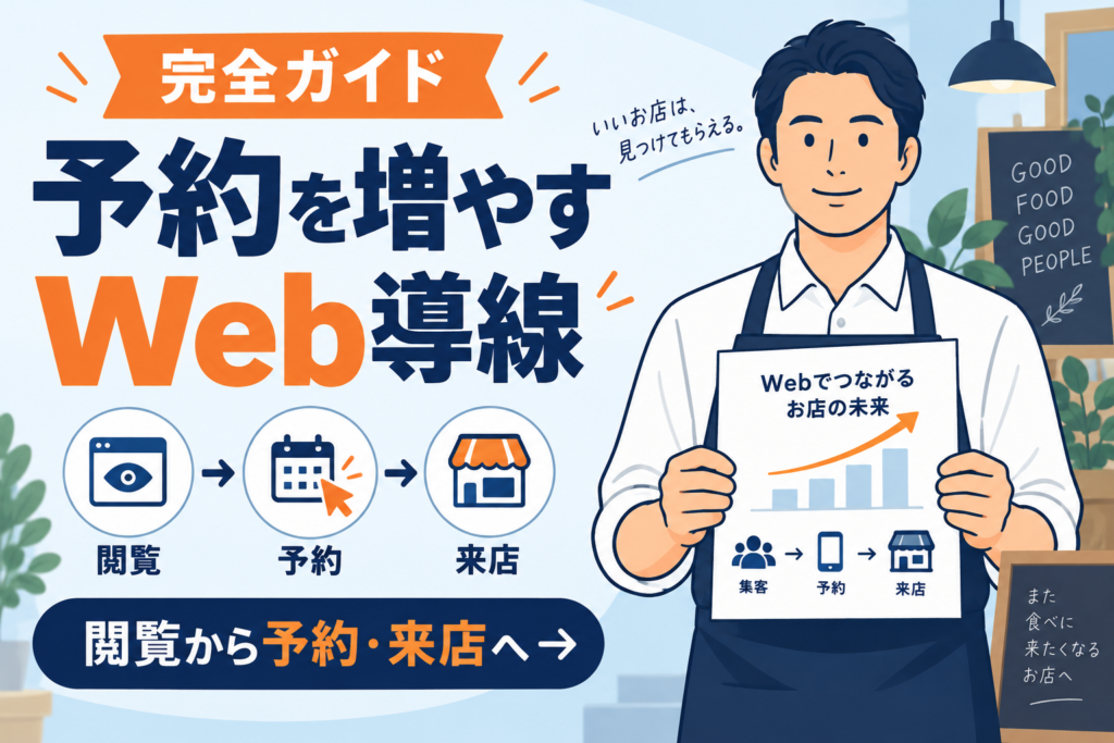 【完全ガイド】飲食店のWeb導線改善で予約を増やす方法