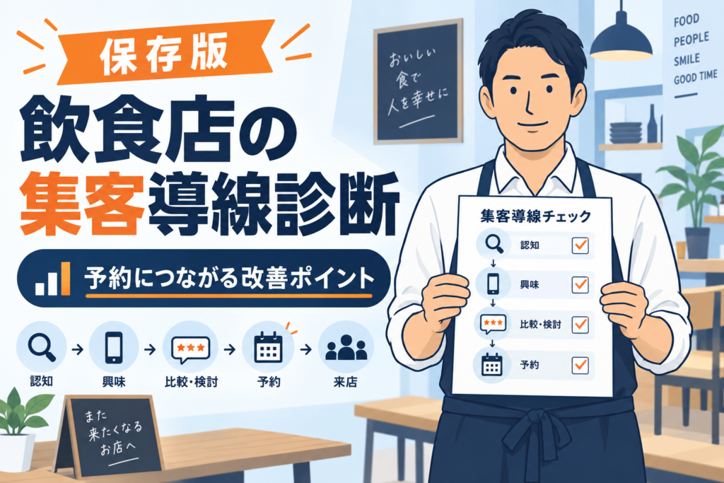 【保存版】飲食店の集客導線診断でわかる改善ポイント