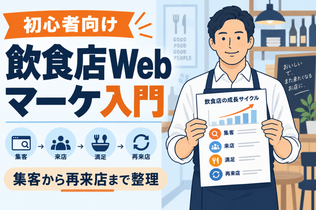 【初心者向け】飲食店のWebマーケティング入門｜集客につながる基本と実践手順