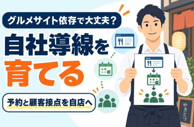 【比較】飲食店の集客はグルメサイト依存で大丈夫？自社導線を育てる方法