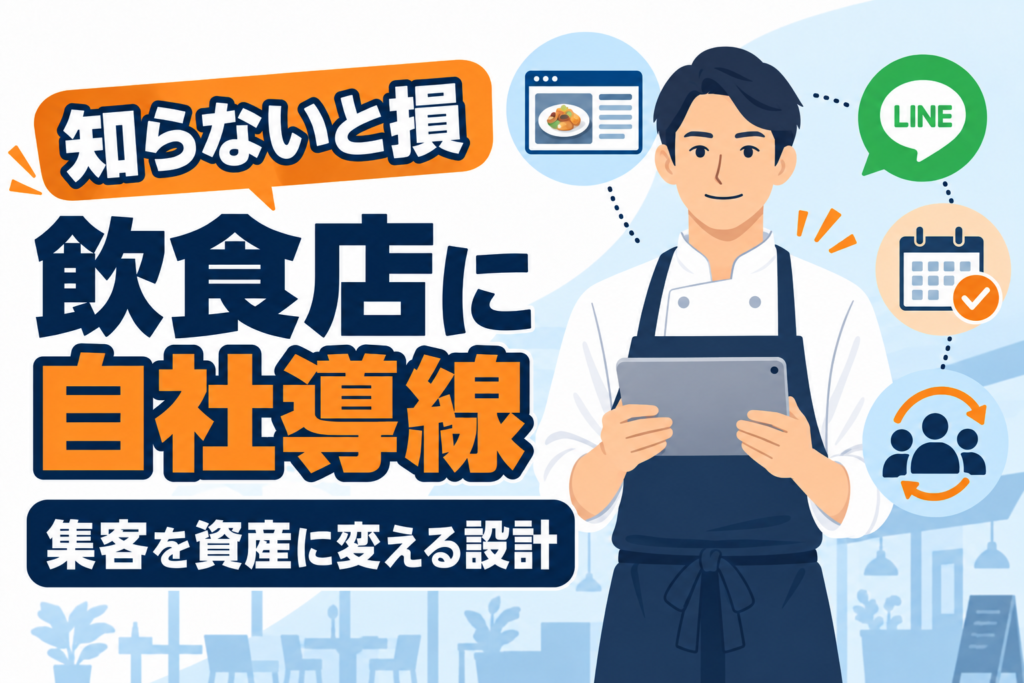 【知らないと損】飲食店の集客で自社導線が必要な理由